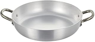 Pentole Agnelli Aluminiowa skrzynka odbiorcza do omletów z 2 uchwytami, średnica 16 cm, srebrna