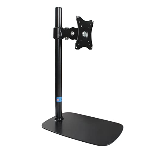 Universal tv Wall Mount Mount, Tilt, Swivel Table Top with Non-Slip Mat, Tabletop TV Base Bearing Design for Pitch and Pitch Position, Fits 14-32 Inch TVs