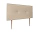 Cabecero de Polipiel o Tela AQUALINE Pro cabeceros Cabezal tapizado Cama Lujo (Polipiel Beige, 105x105cm con Patas (Camas 80/90/105))