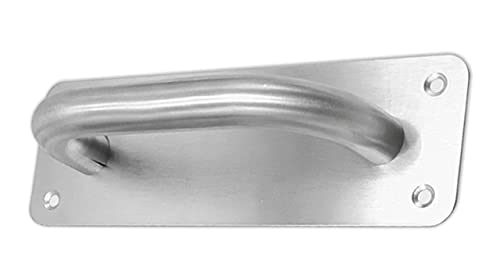 Qbdiangen Stainless Steel Sliding Door Handle Pull Push Door Handles With Back Plate Heavy Duty Barn Door Pull For Door Pull Plate Wooden Cabinet #TOP30