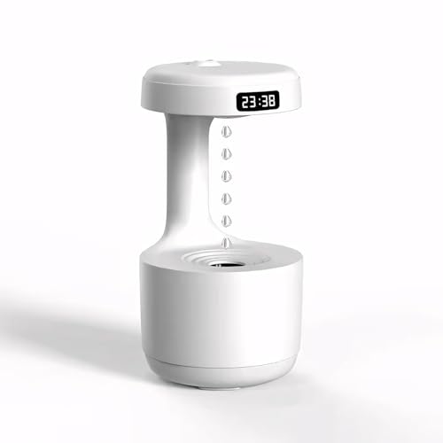 Image of Bedroom Humidifier for Sleep Essential Oil Diffuser with Flame Effect Night Light Ultrasonic Cool Mist Air Quiet USB Auto Shut Off Aromatherapy Diffuser (Water Drop Humidifier)