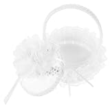 Matériaux de qualité : confectionné en tissu, plastique et dentelle, cet écrin à bague est magnifique et d'une finition soignée. idéal pour une demande en mariage ou comme porte-bague