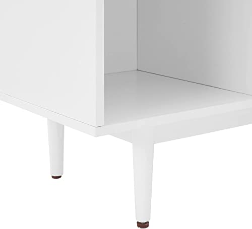 Crosley Furniture Liam Mid-Century 6-Cube Bookcase, White #TOP7