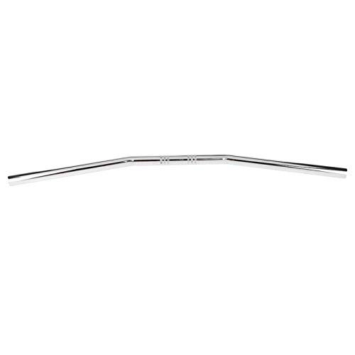 Guidon 22mm moto rétro bend argent idéal pour vos balades en ville