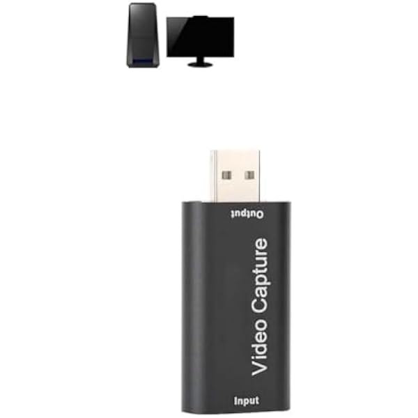 Karta Przechwytywania Wideo na USB HD do Transmisji Strumieniowej na żywo z Gier, Przenośna i Stabilna wydajność Przechwytywania dla VLC/OBS/Amcap, dla Rozrywki