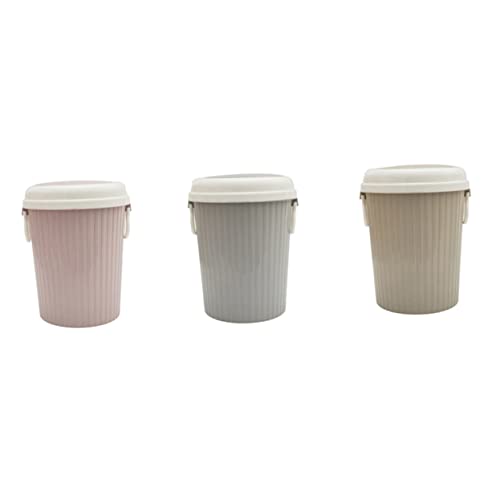 Caneca de basura rectangular plástica gris 10L miniatura 2