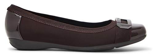 Image of Anne Klein Uplift Flats for Women - Textile Upper and Lining - Stretch Collar - 90 Flexibility - Square Cap Toe