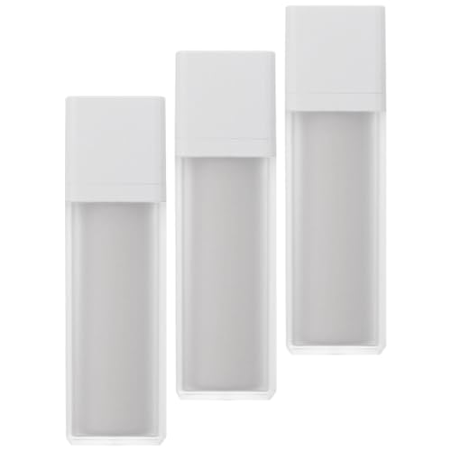 Flacons Pompe Airless 50 Ml en Plastique Mat Lot de 3 Flacons Rechargeables