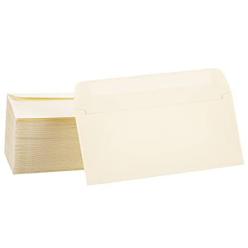 Enveloppes de sécurité autocollantes ivoire format lettre pour facture et bureau