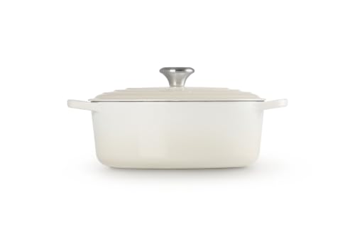 Le Creuset Signature Gusseisen-Bräter mit Deckel, Ø 27 cm, Oval, Für alle Herdarten und Induktion geeignet, Volumen: 4,1 l, 4,425 kg… – Ansicht 3