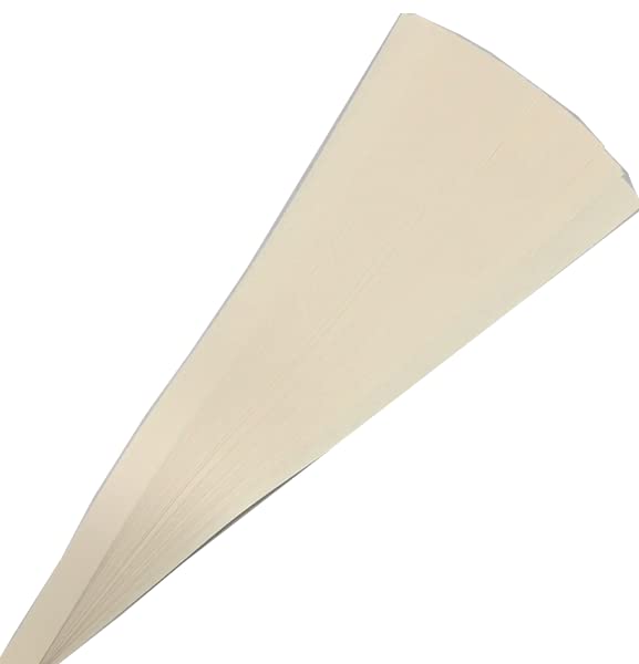Black, White or Ivory Paper Strips for Weaving Projects. Paper Strips for Moravian Stars, German Stars and Frobel Stars. 50 strips per pack (1/2 inch, Ivory)