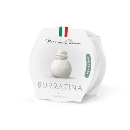 Mamma's Burratina Mozzarella & Cream Fresh Italian Cheese Knotted -