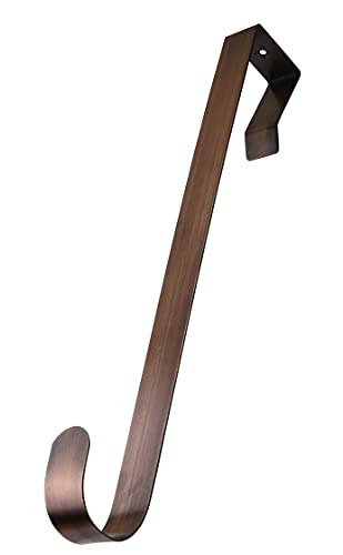 Tribello Over The Door Wreath Hanger For Front Door 1" Deluxe Wreath Holder Hook For Front Door (Bronze) #TOP1