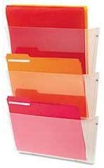 2 Pack) Officemate Unbreakable Wall File, Letter/A4 Size, Clear, 3