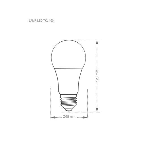 Lâmpada Led Tkl 100/1600 3000k Autovolt Taschibra