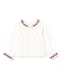 Gocco Baby-Mädchen Camisa Cuello Bordado Hemd, Gebrochenes Weiß, 9 Monate
