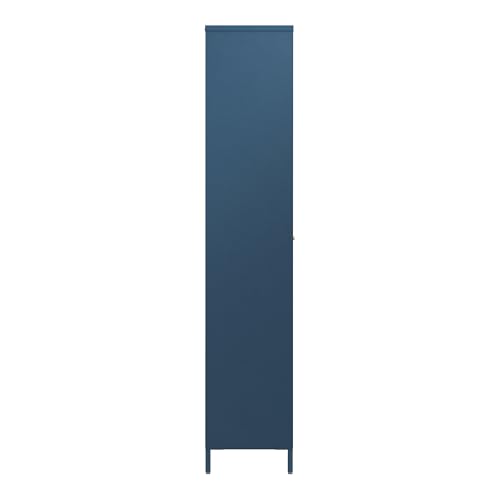 Armadio A Vetrata SäKylä Con 4 Scomparti 180 X 80 X 35 Cm In Acciaio - Blu Marino [En.Casa] - 7