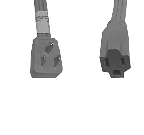 Heavy Duty Extension Cord Wire Gray For Air Conditioner Refrigerator And Major Appliances Indoor And Outdoor Use 25 Feet Grey 3 Pronged Cord #TOP1