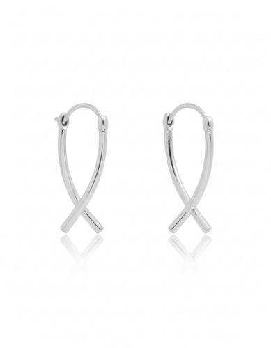 Boucles d'oreilles Nambi Moon : Finis les lobes lourds avec ce basique croisé