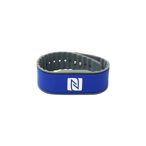 NFC Armband Silikon, individuell programmierbar, wasserfest, flexibel, verstellbar, NTAG 216, 924...