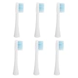 CHILDWEET Spazzolino Elettrico 6Pezzi Testine Ricambio Morbide per Denti con Setole Vibranti in Nylon Adatti per Pulizia Completa e Viaggi