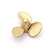 Produktbild Pexorin RC Boot Metall Propeller 3-Blatt M4 4mm Welle 20-50mm Untergetaucht Prop, for RC Maßstab Boot Schlepper Angeln Marine Ferngesteuerter Bootspropeller(1PC D20mm Left Hand)