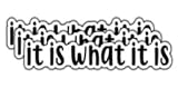 (3Pcs) It is What It is Sticker Funny Quote Sarcastic Waterproof Vinyl Sticker for Books Laptops Phone Water Bottles Tumbler Cup Kindle Decals 3 Inch