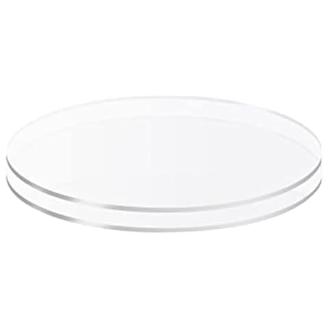 Clenp 2Pcs Non-Sticky Acrylic Cake Plates Cover