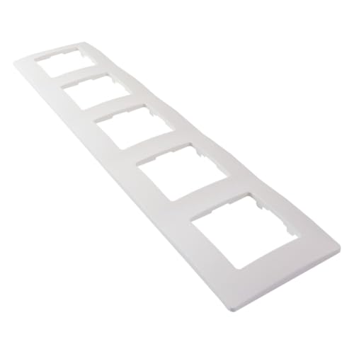 Legrand Niloé 665005 NL Plaque pour interrupteur avec 5 entrées Blanc