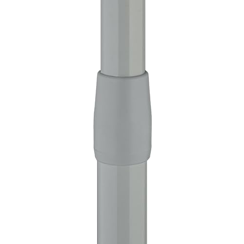 Tringle douche télescopique acier inoxydable gris haute résistance finition mate