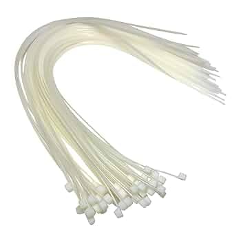 NBR White Cable Ties 450mm x 4.8mm - 17.7" Extra Long Tie Wraps - Nylon Zip Ties- 50 Ties.-image-7