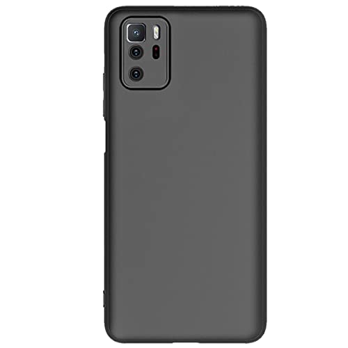 QWYJ for Redmi Note 10 Pro 5G y Xiaomi Mi Poco X3 GT Funda Protectora de TPU Suave Ultrafina Matte Minimalista for Xiaomi Mi Poco X3 GT Case Liso (Negro)