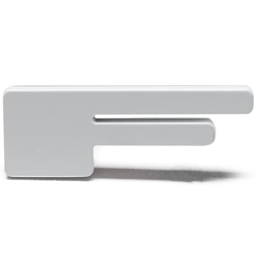 Image of Oracle Lighting 3140-A-001 Single Universal Illuminated Amber LED Letter F with Matte White Finish Letter Badge - Sleek Design - Customized High-End Appearance