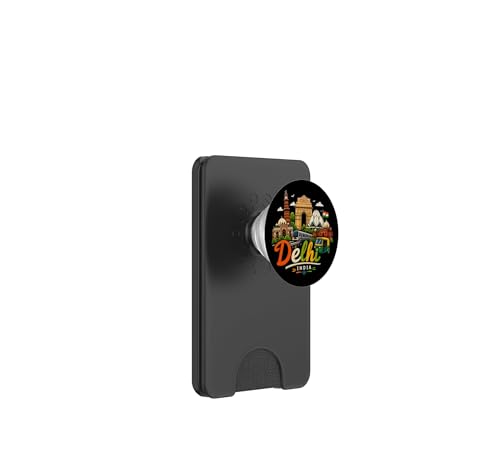 Delhi Inde PopSockets PopWallet MagSafe avec design souvenir fait main