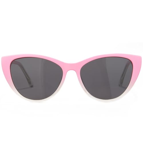 Image of Cyxus Cat Eye Magnetic Clip-On Sunglasses Women Polarized Blue Light Blocking UV400 Protection P1221