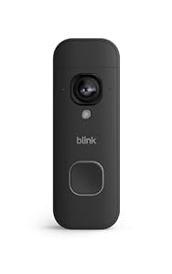 Blink Videotürklingel 2K+ (Batterie, neueste Gen.) | Kopf-bis-Fuß-Aufnahme | 2K | IP65 | Lange Batterielaufzeit | Erforderliches Sync-Modul nicht enthalten – Erweiterung (schwarz)