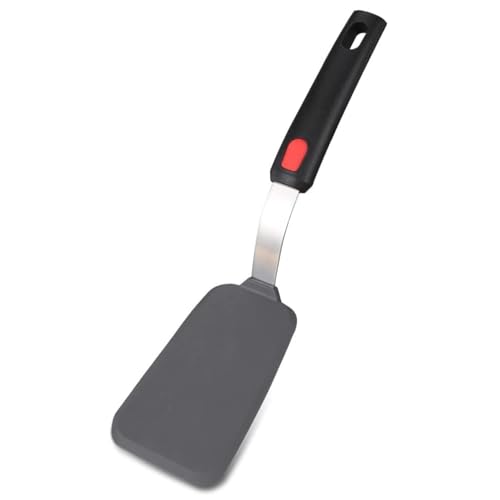 Image of Trifecta Kitchen Silicone Turner Wide Pancake Spatula Pizza Peel Kitchen Utensil Nonstick Cookware Kitchen Flipper for Cooking and Baking((P) Pack of 1)