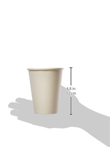 Genuine Joe GJO19047 Polyurethane-Lined Single-Wall Disposable Hot Cup, 12-Ounce Capacity, White (Pack of 50)