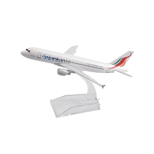 Modèle d'avion SriLankan A320 échelle 1/400 idéal pour décorer votre bureau