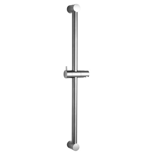 OFFO Barre de Douche de 80 cm, Barre de Douche en Acier Inoxydable avec Support Douchette, Réglable de 50 à 81 cm, Distance Segmentée, Chrome