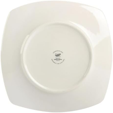 Generic Everyday Home Square White Ceramic Expanded Dinnerware 12 Piece Set