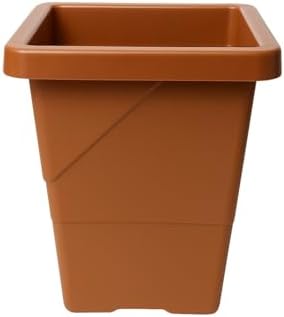 Vaso de Planta Quadrado Elegance 44cm Cor Terracota 16,5 Litros e...