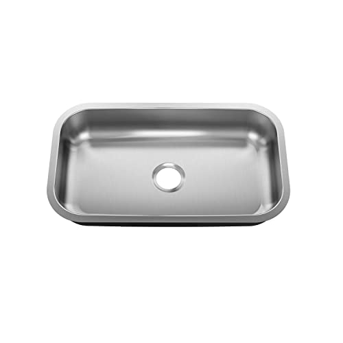 Sinber 30" X 18" X 5.5" Undermount Single Bowl Kitchen Sink With 18 Gauge 304 Stainless Steel Satin Finish Mu3018S-Ada (Sink Only) #TOP5