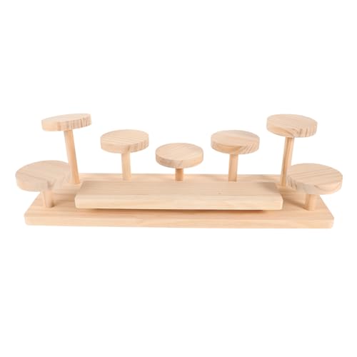 KESYOO 木製ディスプレイスタンド 香水ホルダー 化粧品収納ラック デスクトップ整理用 香水棚 サンプルオーガナイザー 小型シェルフ 表示台 スキンケアアイテム収納