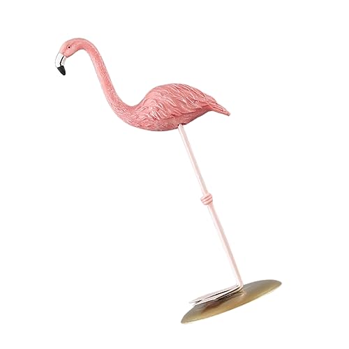 Accessoire en résine flamant rose pour déco de salon extérieure
