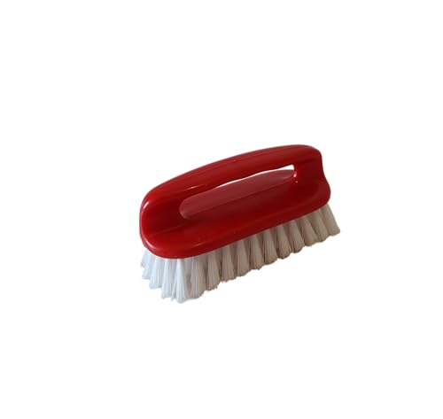 Today – Cepillo de Lavado con Mango Ergonómico – Cerdas Onduladas Semirrígidas – Elimina Suciedad y Manchas Sin Dañar los Tejidos – Fácil de Limpiar – 15x7,5 cm – Color Rojo