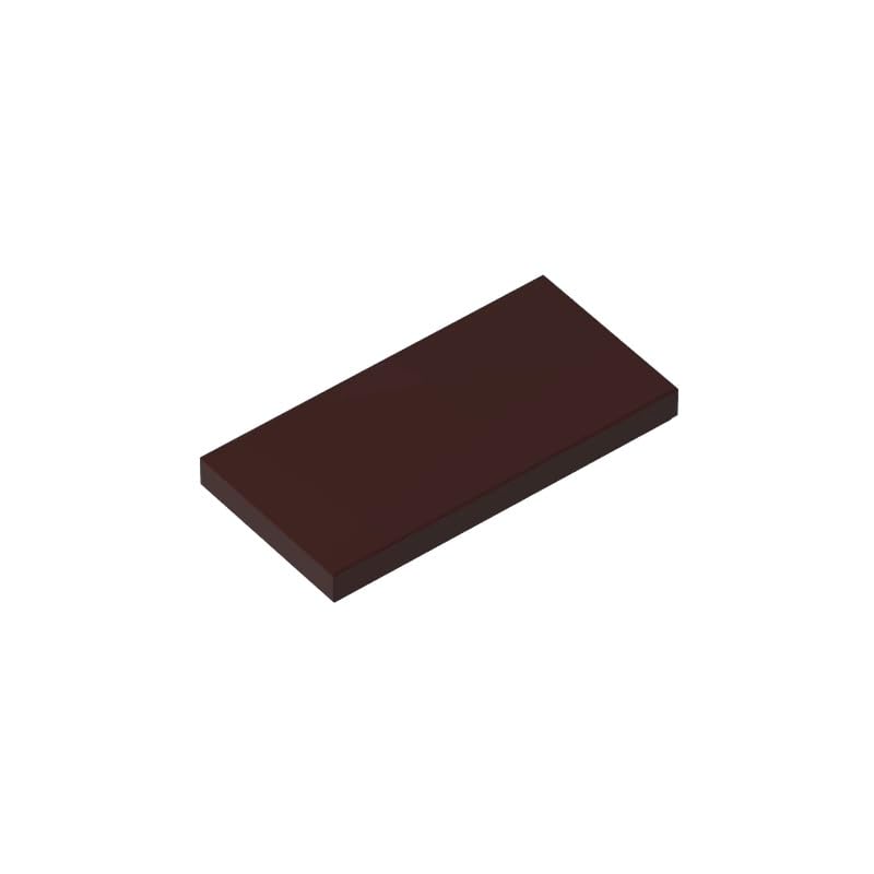 XYEIUGO Gobricks 87079 Foundation Plate Tile 2x4 with Groove 50 Pieces GDS-614 Building Blocks Color:Dark Brown