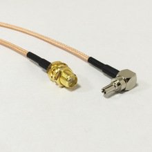 RF SMA Switch CRC9 Pigtail Cable SMA Female Bulkhead Connector Switch CRC9 Male Right Angle Connector RG316 Cable 15cm 6" Ships Quickly From USA