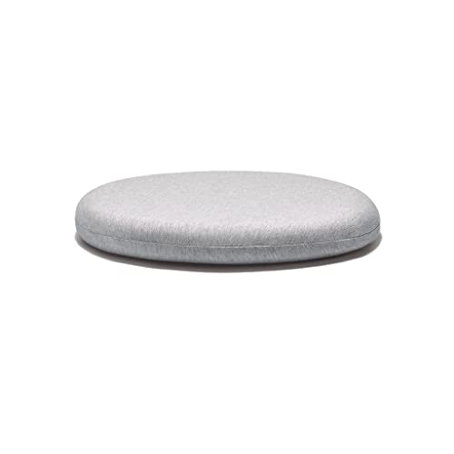 Coussin rond en mousse à mémoire de forme gris 45x45 cm pour chaise