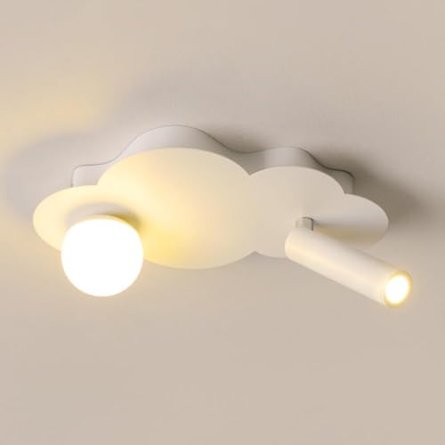 Plafonnier blanc QTHWB 3000K avec projecteur réglable pour intérieur
